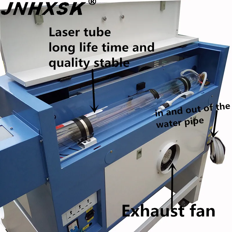 Лазерный гравер JNHXSK 100 Вт W2 Reci M2 TS4060 Настольный интерфейс USB 2 0 для акриловой кожи