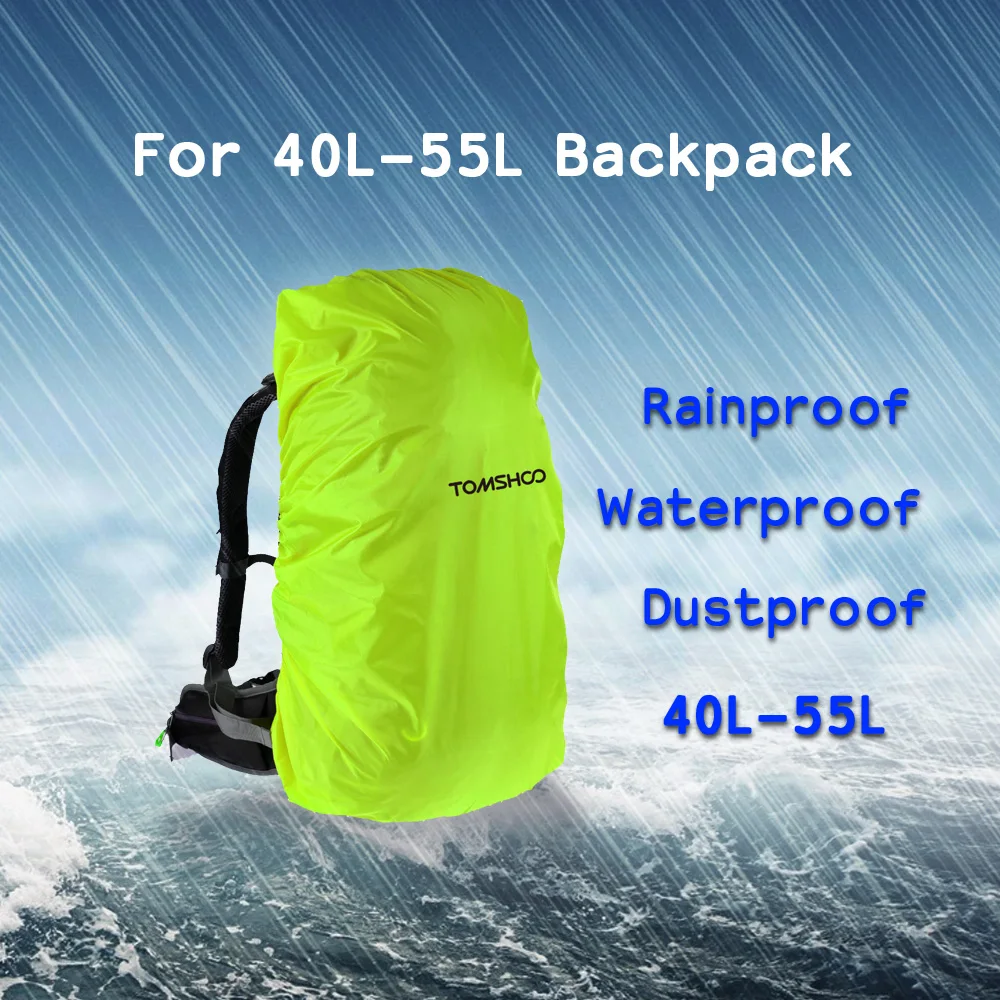 TOMSHOO 40L-50L водонепроницаемый дождевик рюкзак дождевик костюм рюкзак дождевик для походов на открытом воздухе путешествия Кемпинг чехол
