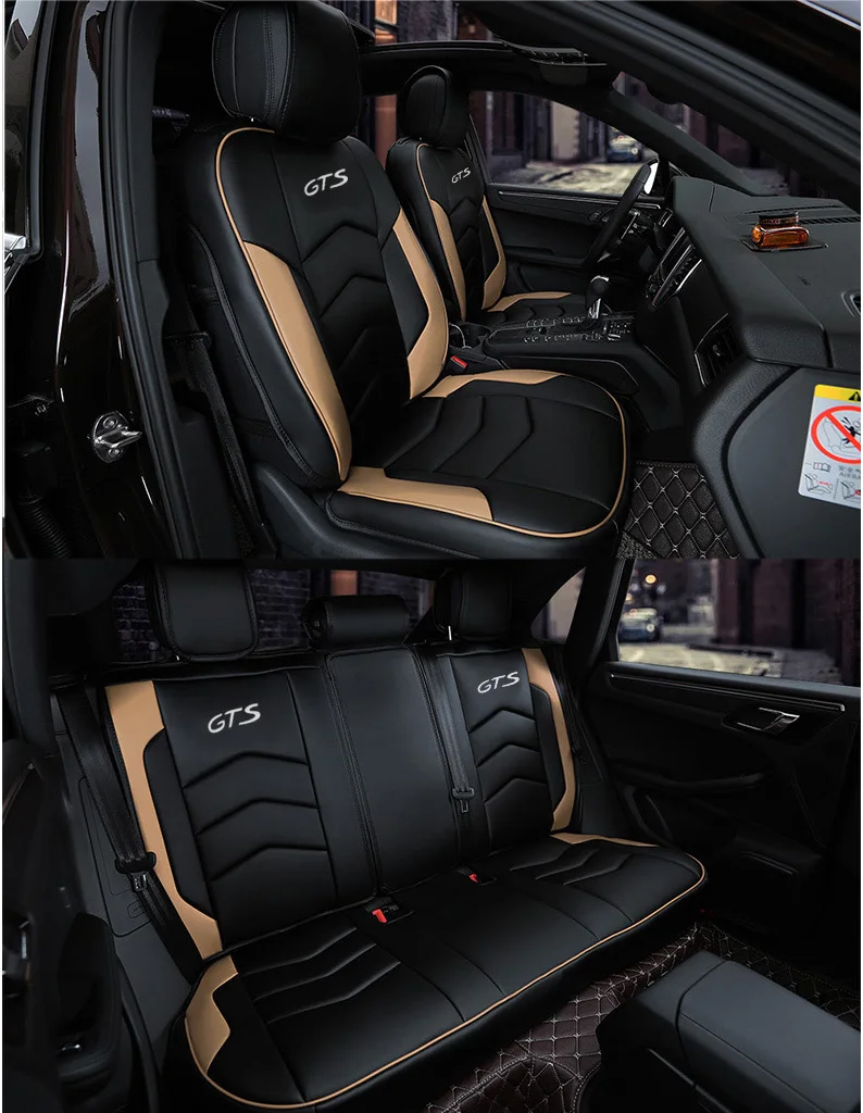 Lsrtw2017 волокна Кожаный чехол автокресла подушки для Porsche Cayenne, Panamera macan Boxter