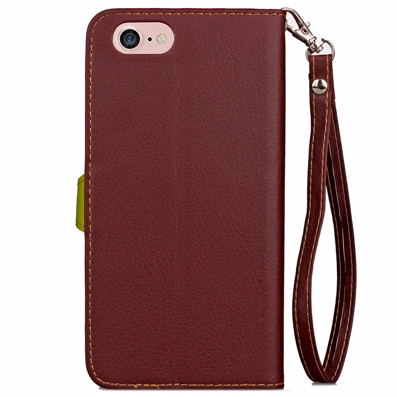 Новый кожаный силиконовый чехол личи для iPhone 7 4 &quot/7 Plus 5 5&quot телефона