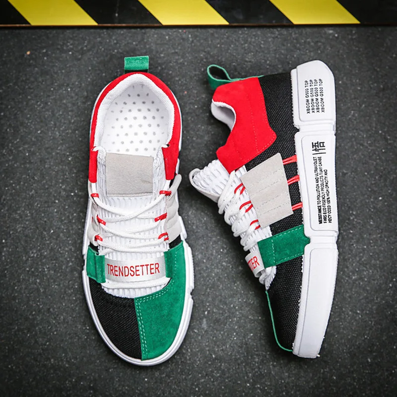 JNNGRIOR Новый Красочные повседневные туфли для мужчин брендовые кроссовки дышащая