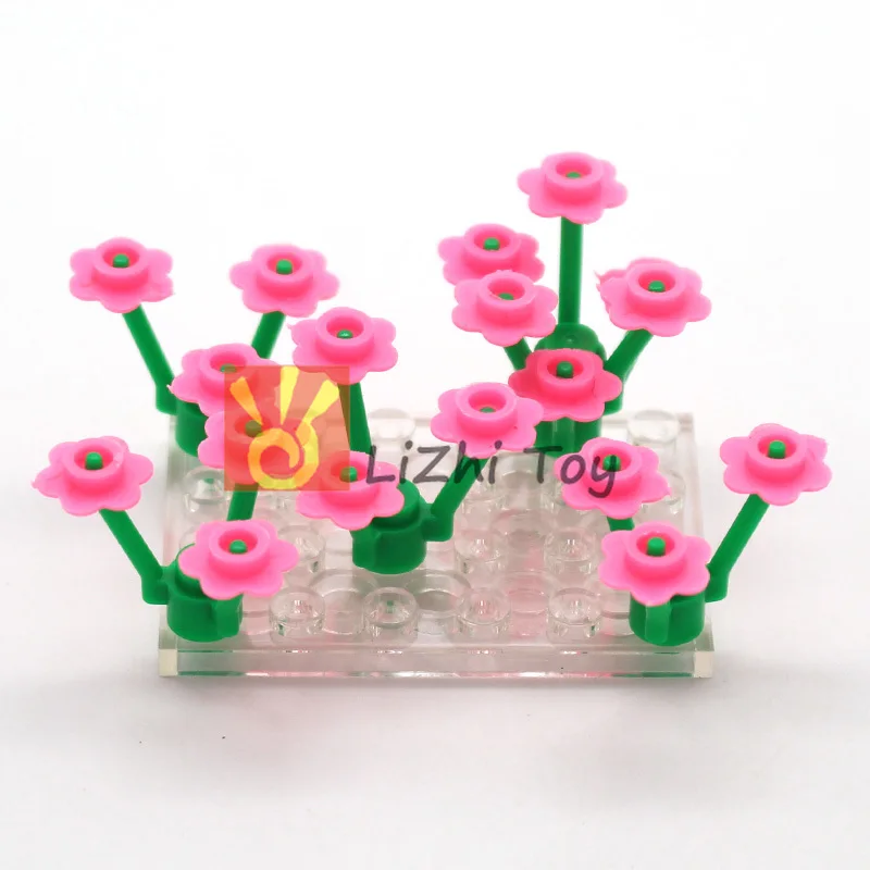 MOC Bricks 56750 Small Six-petal Flower DIY Enlighten Block Compatible with Assembles Particles | Игрушки и хобби