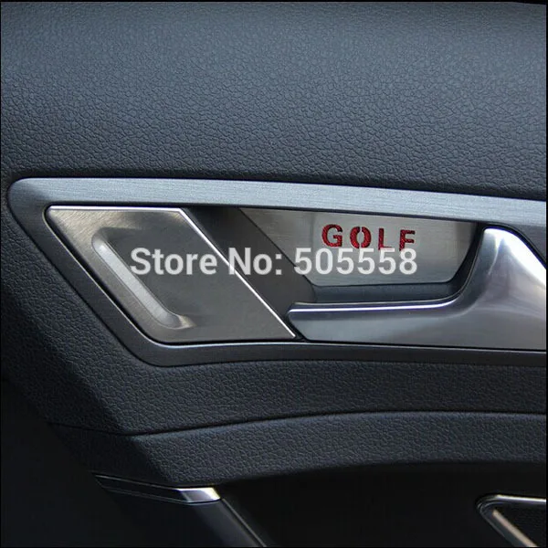 Для VW GOLF MK7 VII внутренняя ручка двери боковая обшивка наклейка автомобильные