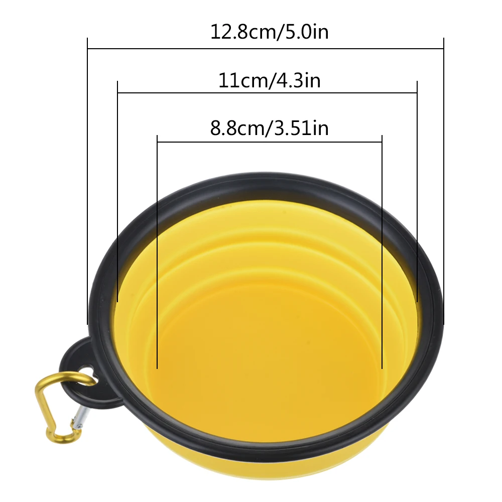 Складной портативный собачий силиконовый чаша устройство для кормления собак