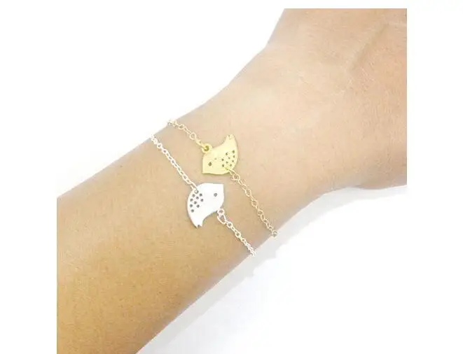 Sl276 2018 модный простой браслет с птицами пигментом абстрактный Детский Маленький