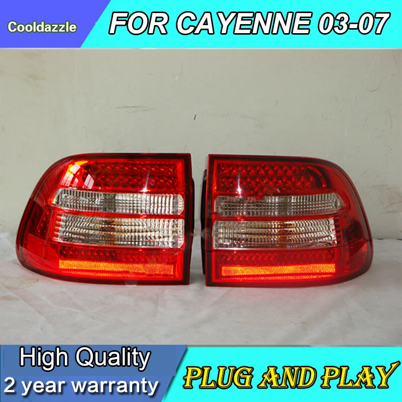 Для Porsche Cayenne светодиодный задний светильник фонарь красный Цвет хвост 2003 2004 2005 2006