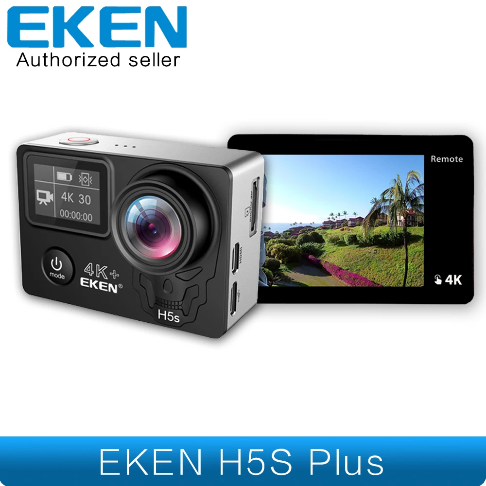 EKEN H5s Plus 4K + Ambarella A12 чипсет 30fps Utral HD EIS сенсорный экран камера Wifi шлем для мотоцикла