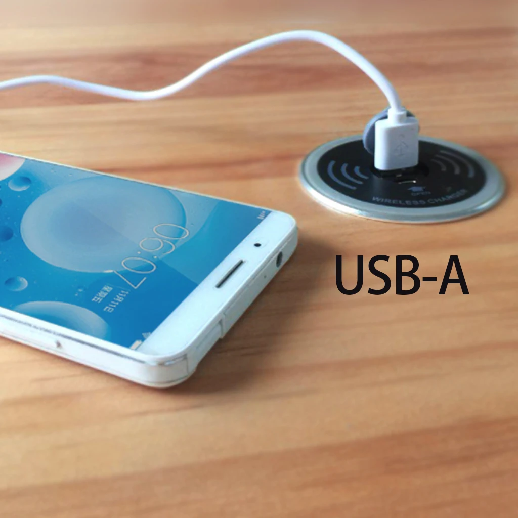 Настольное Беспроводное зарядное устройство 10 Вт 7,5 Вт или 5 Вт USB-A type-C 15 Вт быстрое зарядное устройство 3,0 встроенный Qi Caricabatter беспроводной зарядное устройство