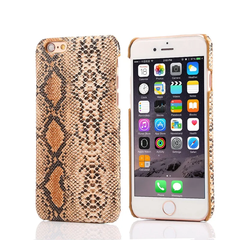 Чехол змеиная кожа для телефона iPhone 11 11pro max 7 8 Plus Жесткий из поликарбоната 6 6S X XS MAX