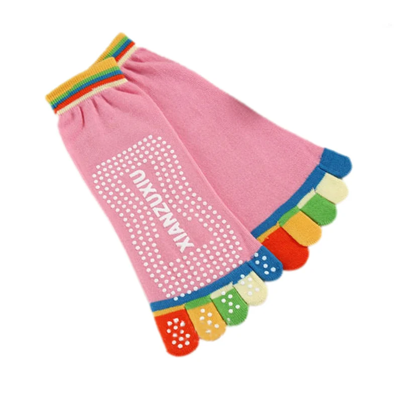 1 пара женские носки для йоги профессиональные Нескользящие осенне зимние