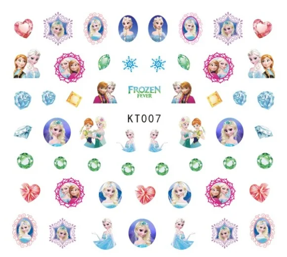 Newest 5sheet 15type Children Girls Cartoons Stickers Designs Gummed glue 3D Decals Makep Art Decorations kt001-015 | Игрушки и хобби