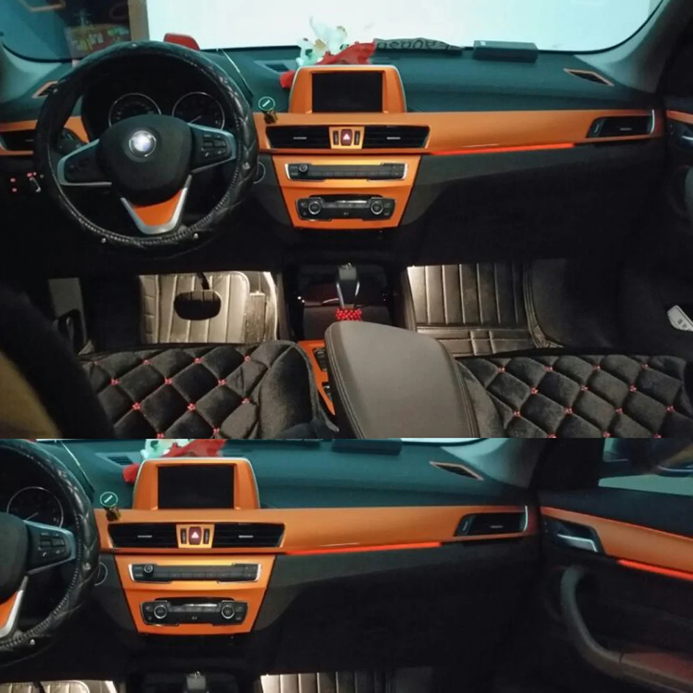 Для BMW x1 F48 2016 2020 интерьерная Центральная панель управления дверная ручка 3D/5D