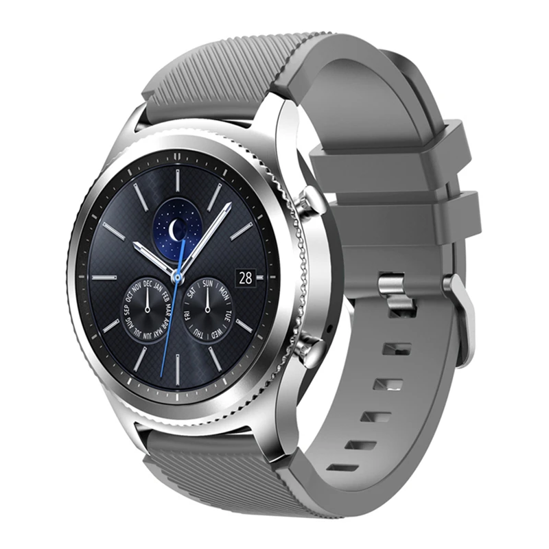 Ремешок Gear S3 Classic / Frontier Band мягкий силиконовый сменный Браслет для спортивных
