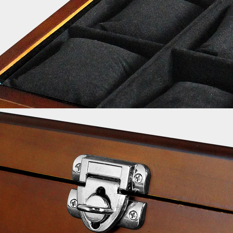 Luxury 6 9 12 Slots Handmade Wood Watch Box Clock Case Time for Holding | Наручные часы