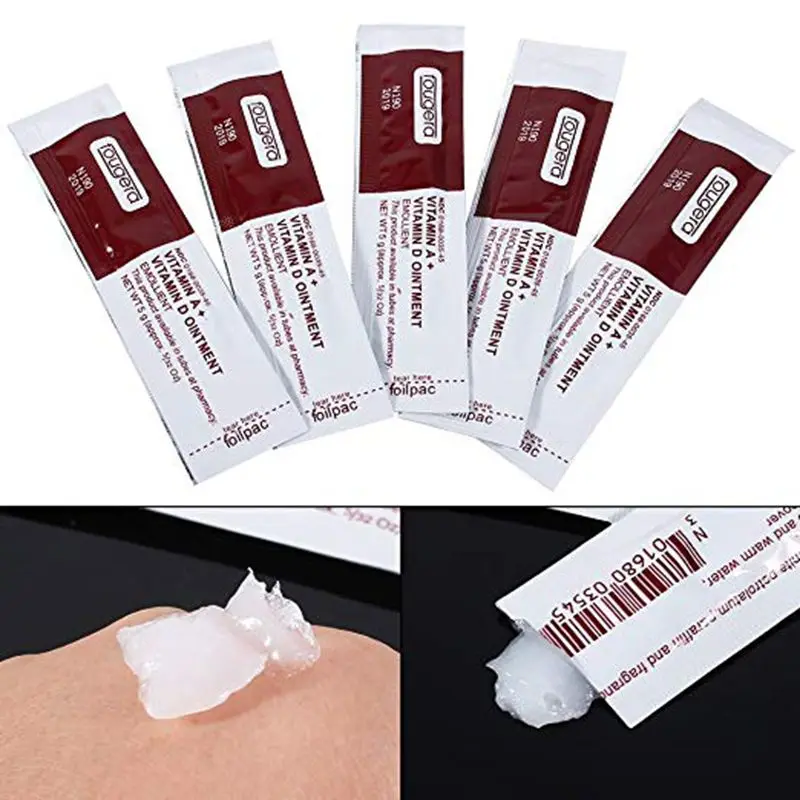 100Pcs 5g New Anti Scar Tattoo Aftercare Fougera Tattoo Recovery Cream Vitamin A+ D Ointment Repairing Permanent Tattoo