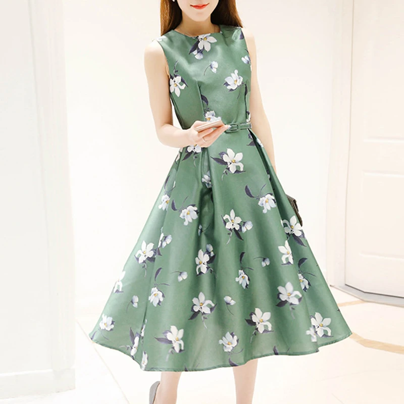 Women's 2019 Summer New Fashion Korean Version Off White Printing Boho Maxi Dress Plus Size Elegant Vintage Long Dresses | Женская