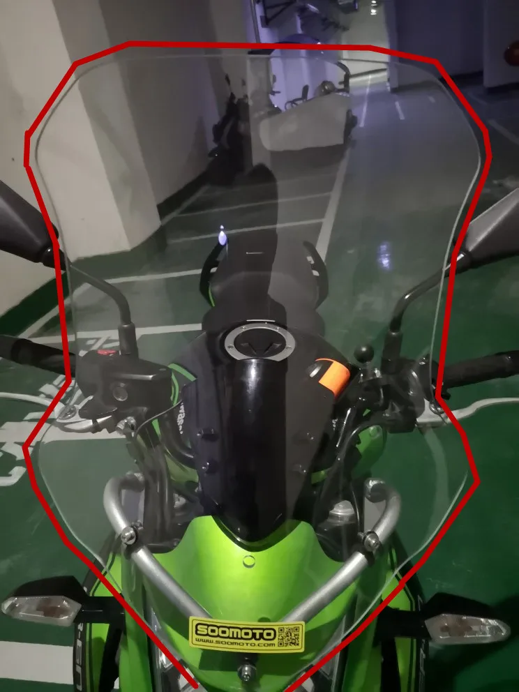 Ветровое стекло для мотоцикла Kawasaki ER 6N ER6N Black Smoke новый продукт|Козырьки от ветра и