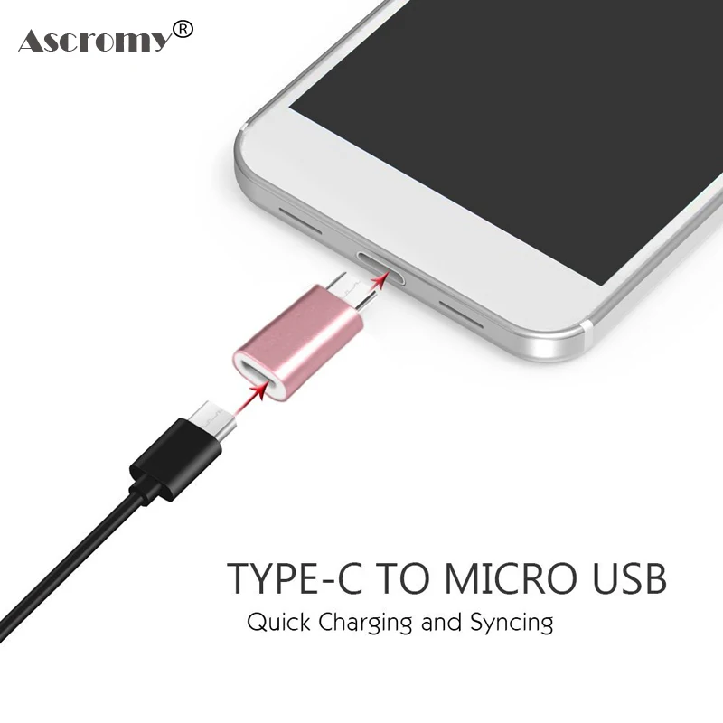 Алюминиевый Разъем MicroUSB Type C USB OTG адаптер для Xiaomi mi5 4c Meizu Pro 6 Huawei P9 Lite Adaptador