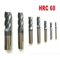 4mm 6mm 8mm 10mm 12mm 4 flutes hrc60 roughing end mills cnc router bits milling tools mill cutter