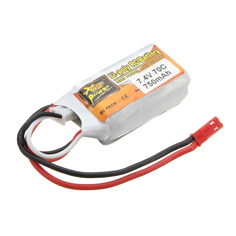 ZOP Power 7 4 в 750 мАч 2S 70C аккумуляторная батарея Lipo с разъемом JST для радиоуправляемого