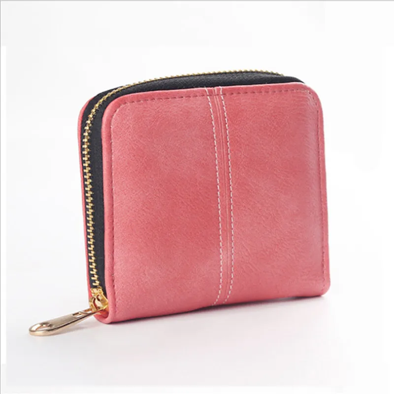 Маленький женский кожаный кошелек карамельных цветов Мини кошельки для мелочи