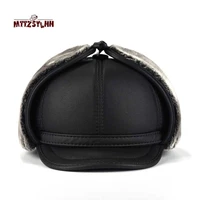 2018 mens bomber hat winter ear protection warm and durable artificial leather easy to carry