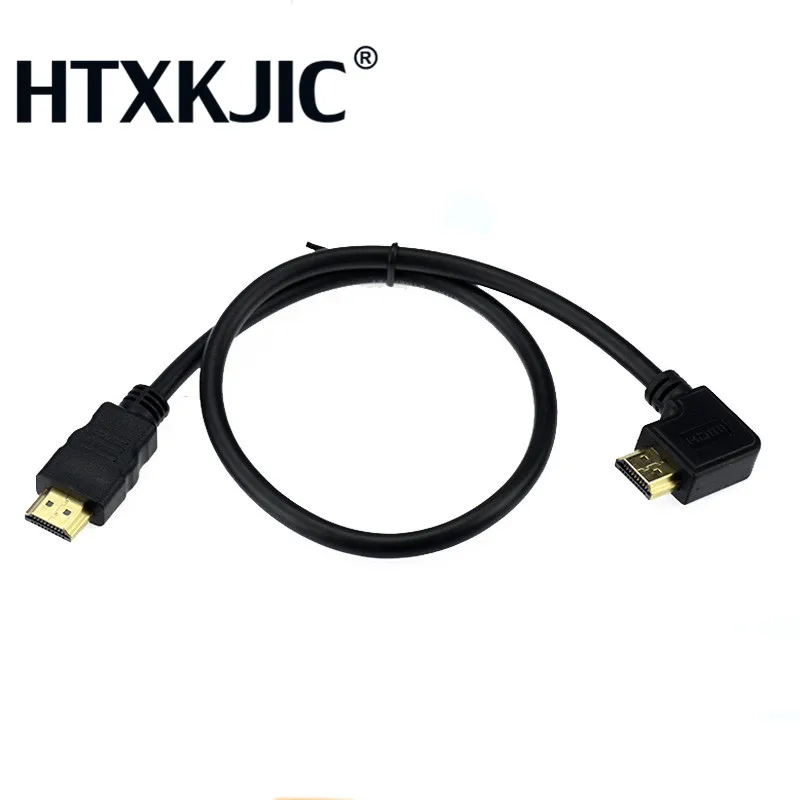 50 см HDMI кабель папа к Мужской адаптер 4K конвертер удлинитель 270 90 градусов правый