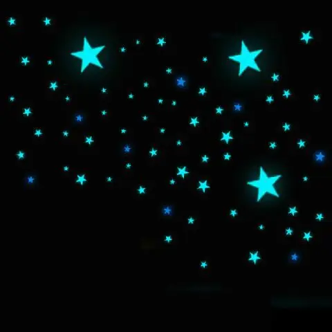 100 Флуоресцентные 3D наклейки на стену Светящиеся в темноте звезды для детской