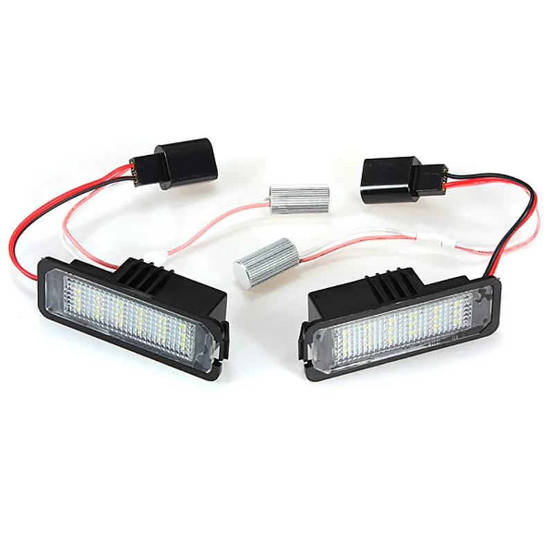 2 шт. светодиодные чипы 18 SMD для номерного светильник ка VW/Golf Mk4/MK5/Passat/Polo|passat