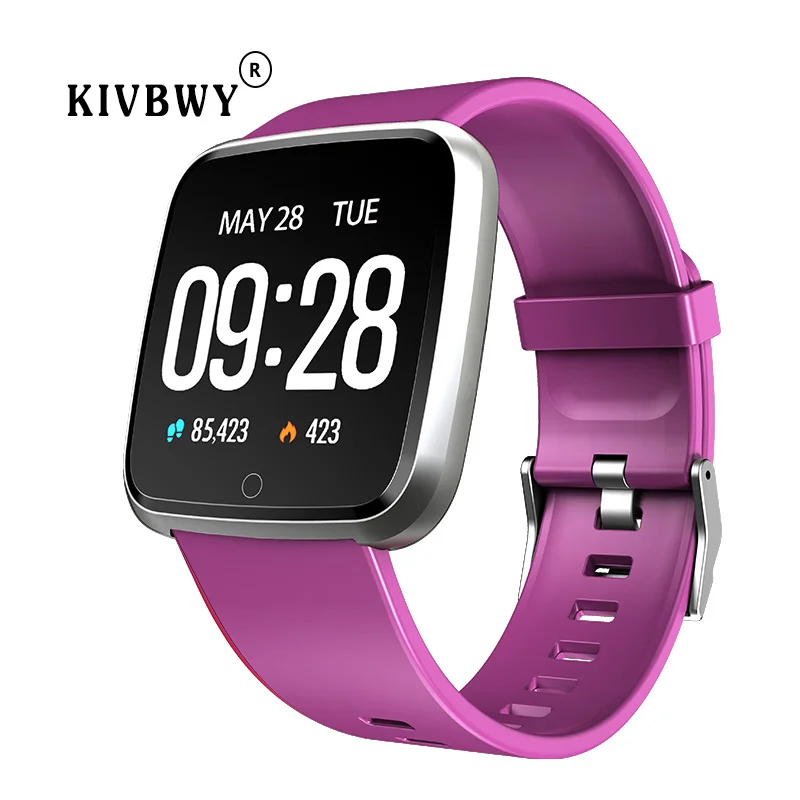 Kivbwy Смарт-часы браслет кровяное давление кислород спортивный трекер smartwatch