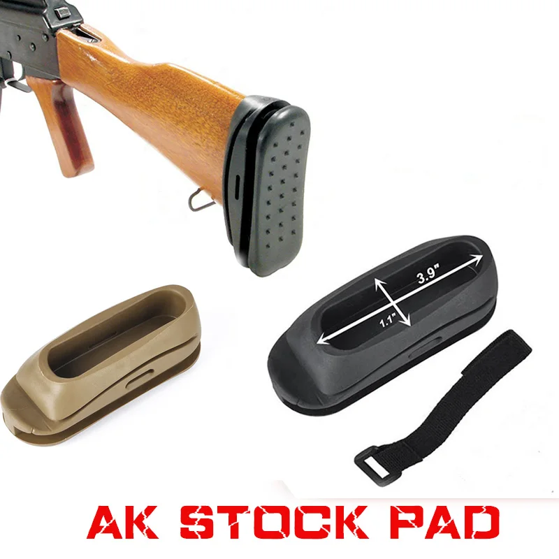 Страйкбол Тактический ударопрочный резиновый АК шток Pad AK47 отдачи прикладом