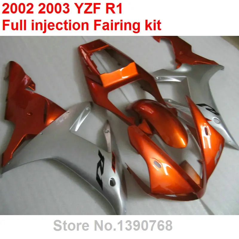 Комплект обтекателей для Yamaha YZF R1 2002 2003 винно-Красный Серебряный комплект кузова