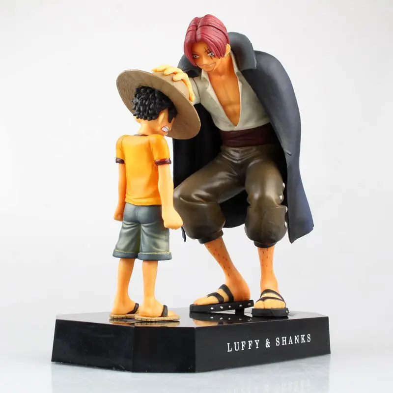 Высокое качество Аниме One Piece Monkey D Luffy & Shanks Рыжий 18 см ПВХ экшн коллекция Eiichiro Oda