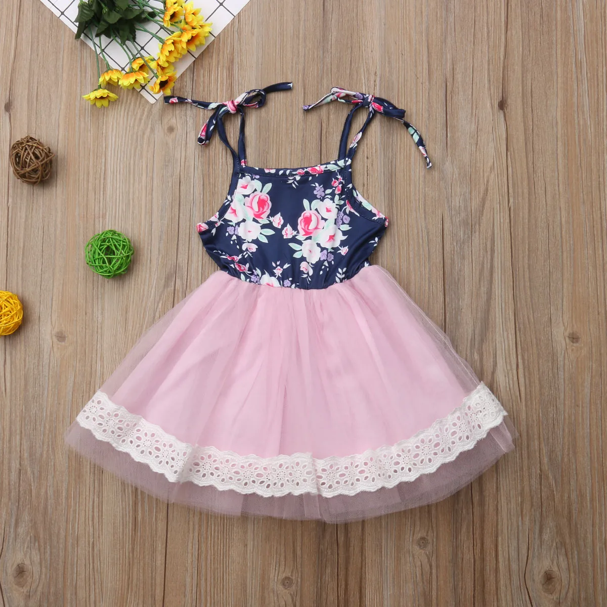Emmababy 2018 Newborn Kids Baby Girls Tulle Sleeveless Floral Pageant Party Bridesmaid Formal Gown Dress 9M-5Y | Детская одежда и