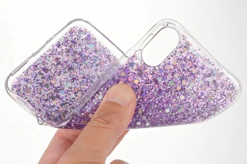 Sequin Beads Bling Glitter Soft TPU Case For Iphone X 8 7 6 6S Plus Galaxy Note S8 Flake Sparkle Leaves Cover 150PCS |