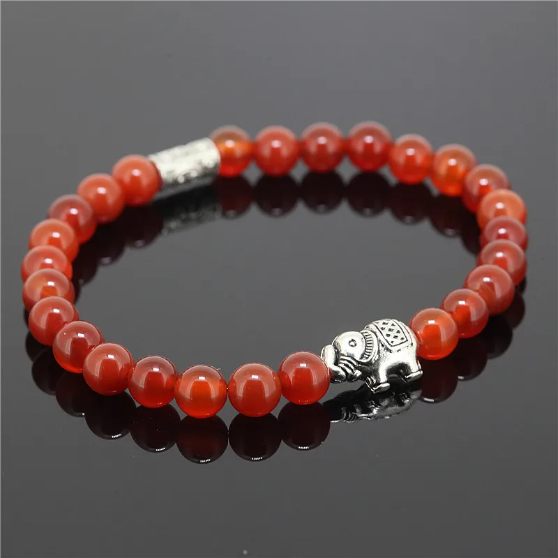 1 шт. браслет с бусинами в виде слона 6 мм|bead bracelet|stone bead braceletpendant bracelet |