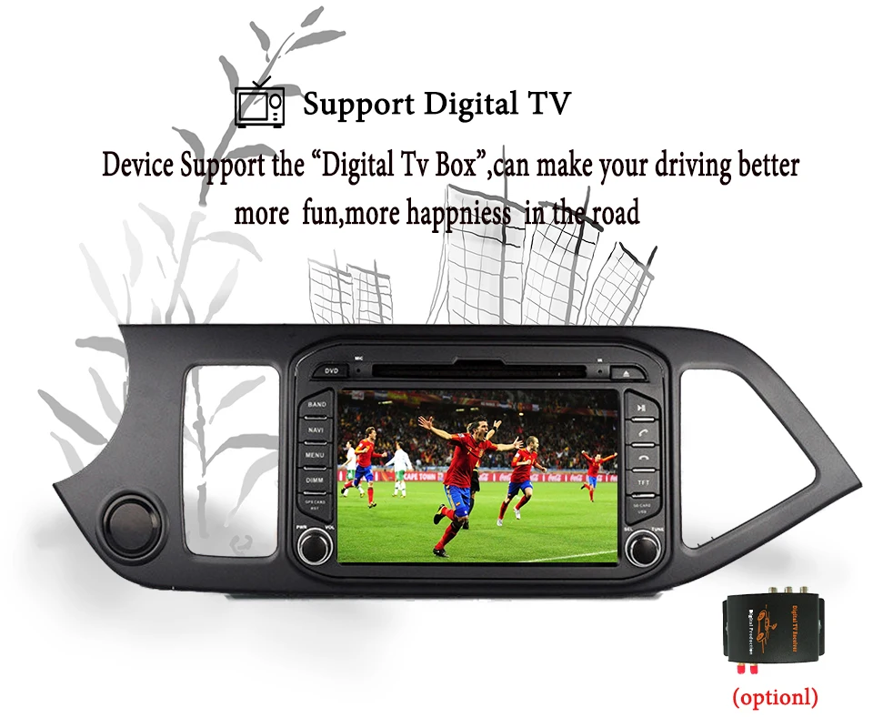 7/8 дюймов Android 9 0 GPS Стерео DVD Радио 4 Гб + 64 головное устройство для Kia Picanto Morning 2011 2016