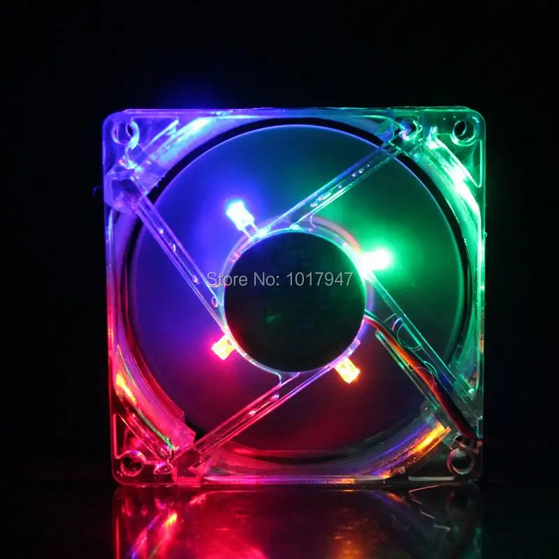 1 шт. Gdstime белый DC 12V корпус красочный LED 4 провода радиатор бесщеточный вентилятор