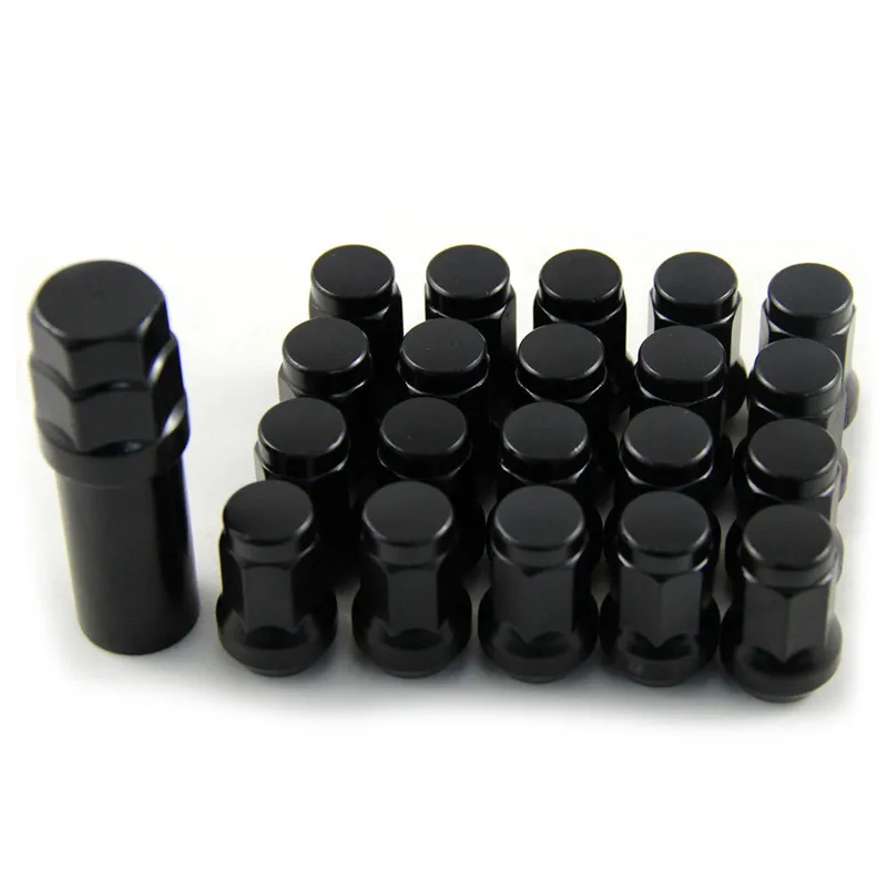 Black Крепление Max Guard 33 мм гоночный SPEC Сталь гоночный Колесные гайки M12x1.5/1,25 Автомобильные Колесные гайки 20 шт./компл - Название цвета: Black