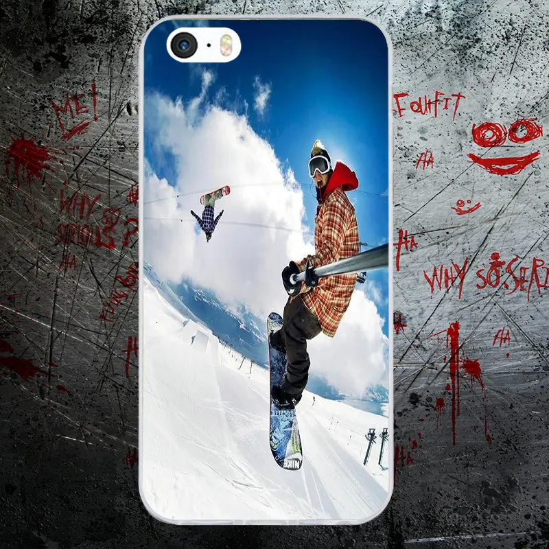 Чехол для iphone 6 Snow Or Die Ski Snowboard мягкие силиконовые чехлы из ТПУ iPhone X 7 6s 8 Plus 5 5S SE 5C 4 4S