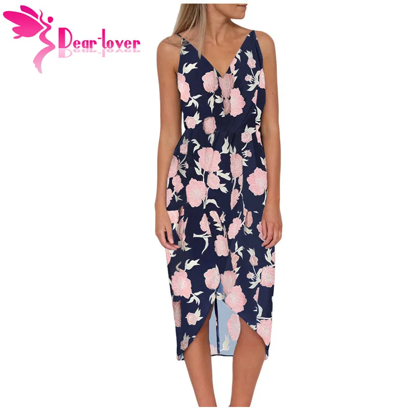 Dear Lover новые модные женские летние повседневные миди платья без рукавов