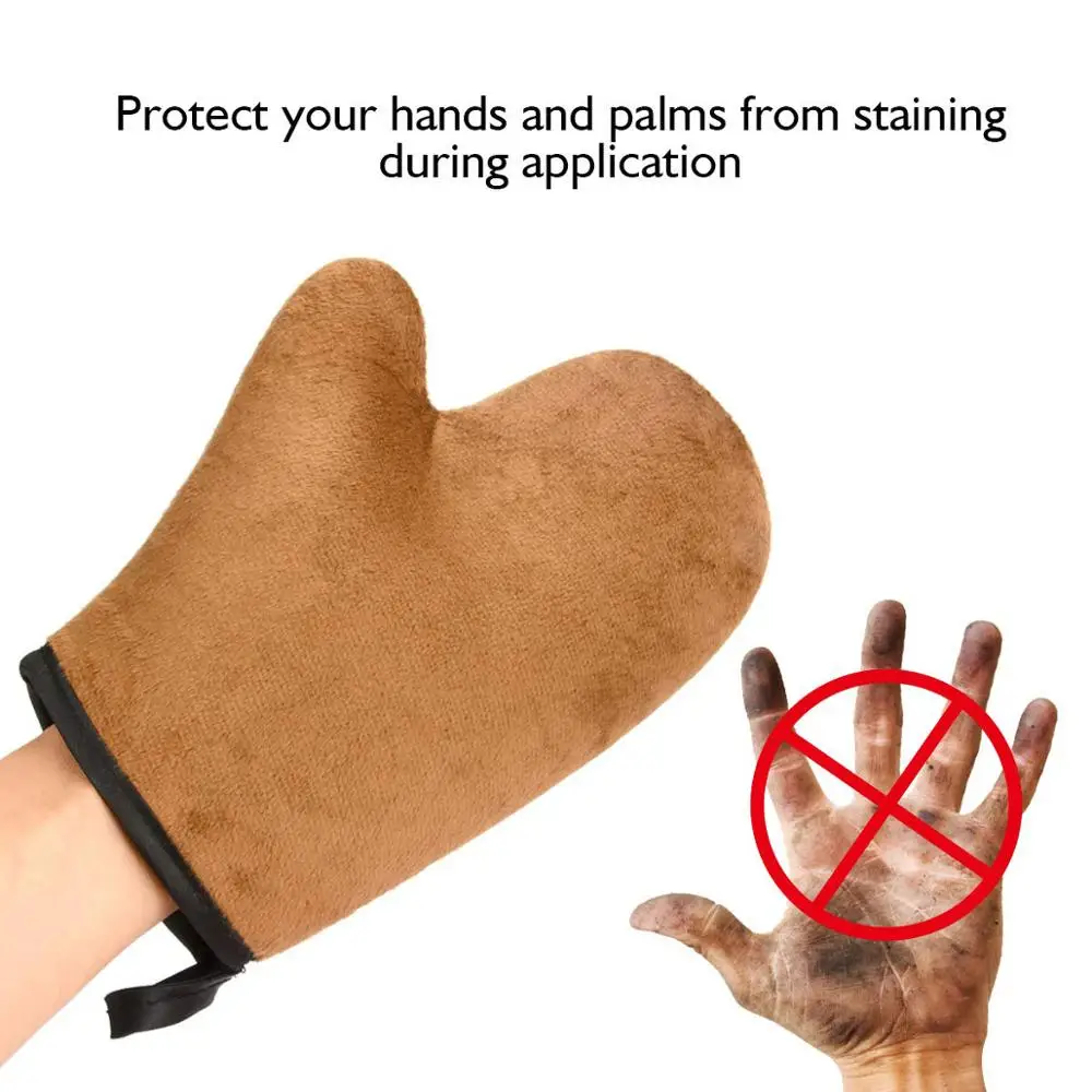 50 мл Быстросохнущий Бронзовый лосьон для загара с флокирующими перчатками