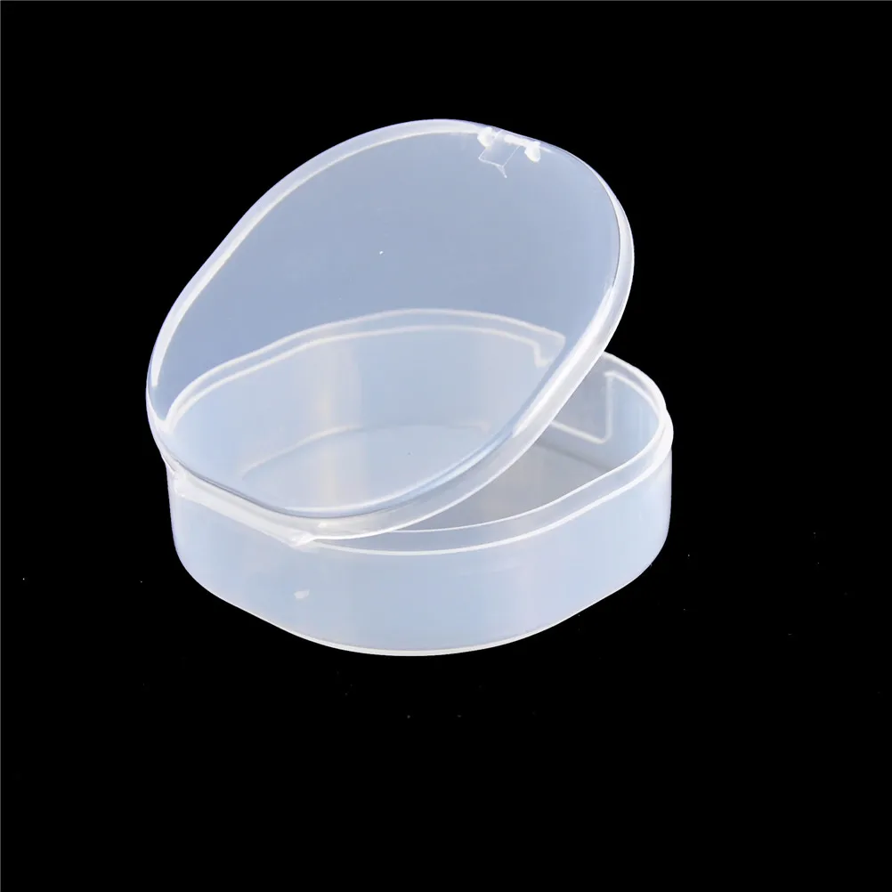 

1pcs Transparent Toolbox Electronic Plastic Parts Container Tool Box Small Round Storage Box 6.7*1.9cm