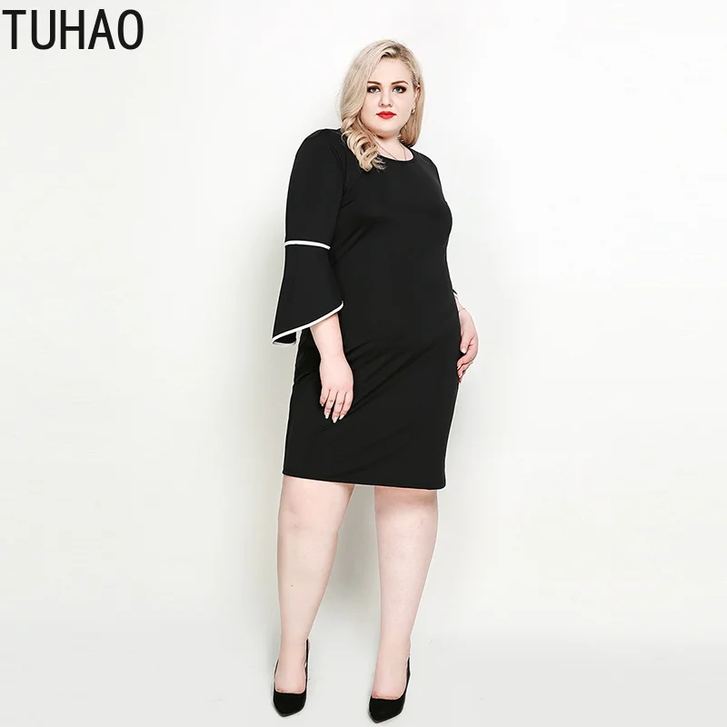 TUHAO весенние элегантные повседневные женские платья большого размера 7XL 6XL 5XL плюс