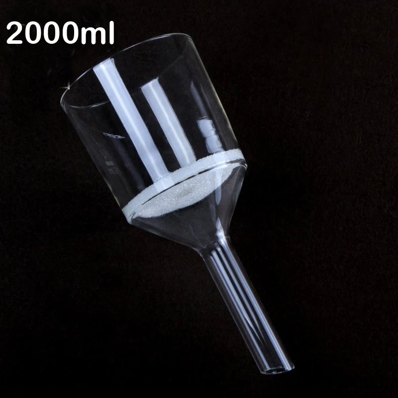2000ml acidproof suction filtration Bacterial Sand core funnel G1 G2 G3 G4 G5 free shipping | Канцтовары для офиса и дома