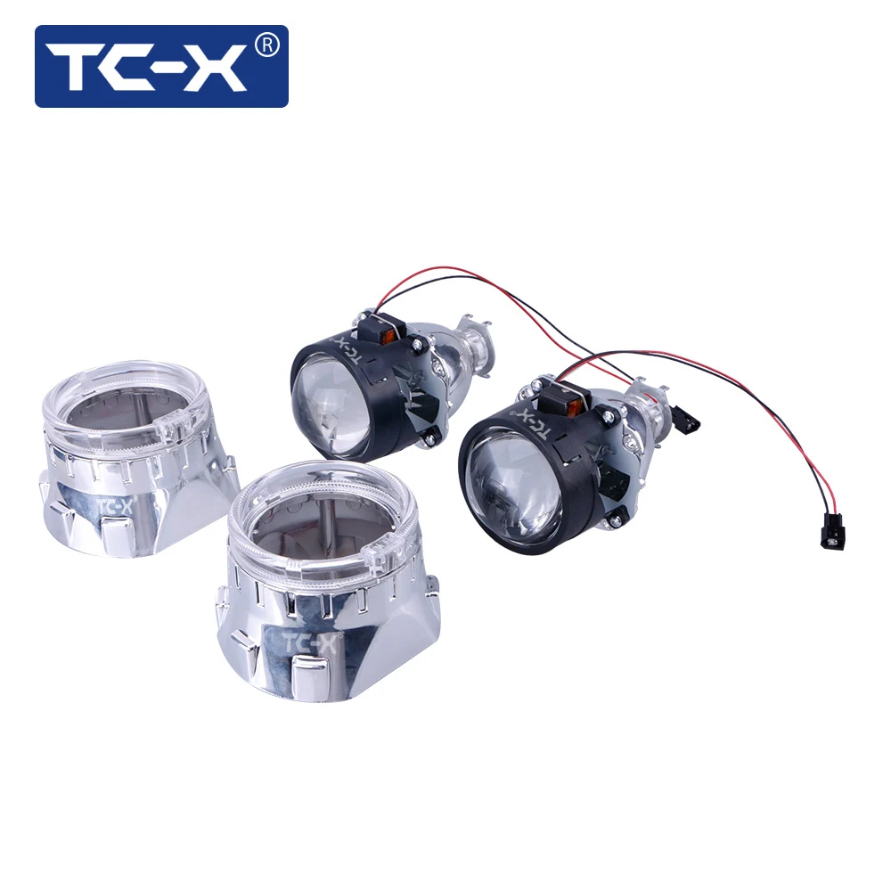 TC X 2 шт. стайлинга автомобилей 2.5 дюйм(ов) Hid мини би ксенон объектив LHD лампы