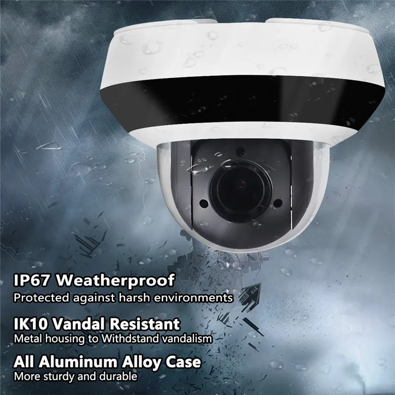 Hikvision PTZ IP камера PTZ-N2404I-DE3 OEM HIK 4MP 4X Zoom 2,8-12 мм объектив сети Видеонаблюдения POE купольная камера видеонаблюдения Аудио