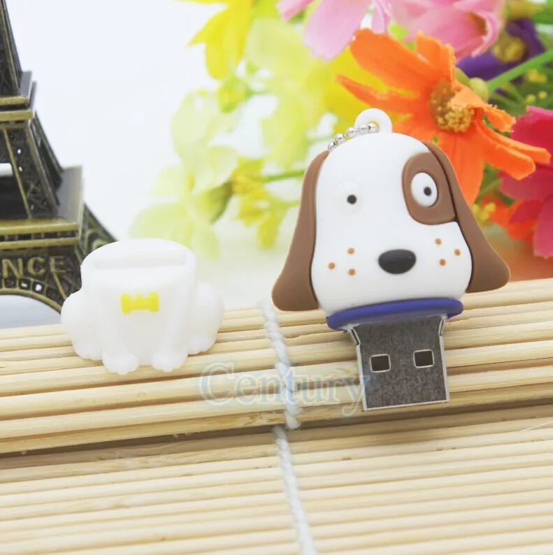 100% реальная емкость мультфильм pendriver белая собака далматинцы 8 ГБ 16 32 usb 2 0 USB флэш