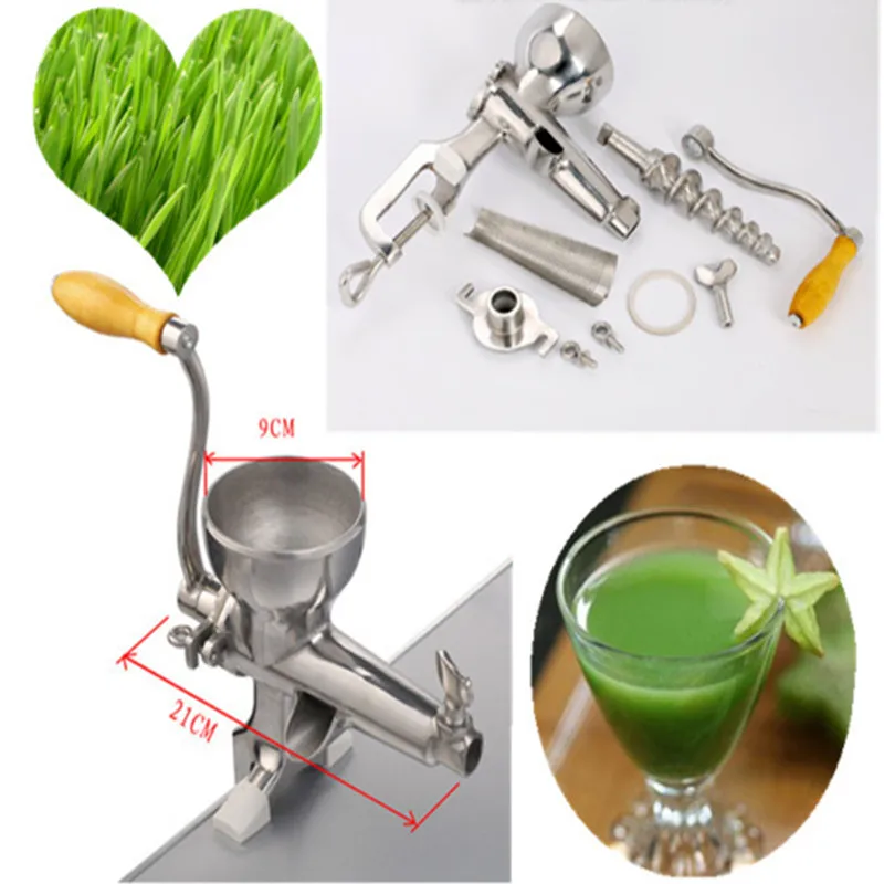 2016 горячий продавать 304 нержавеющей стали wheatgrass сок машины растительного