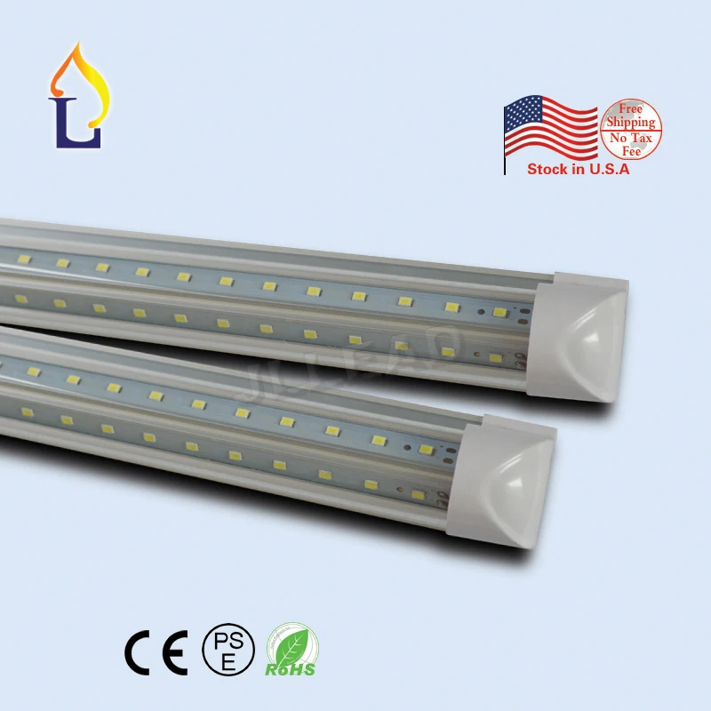 6 шт./лот T8 интегрированный V-shapedtube свет 8ft 60 Вт SMD2835 28LM/led флуоресцентная на замену